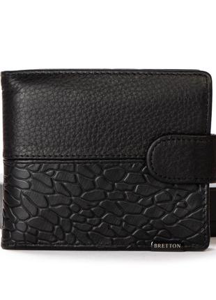 Кошелек be мужской кожа bretton 408l black1 фото