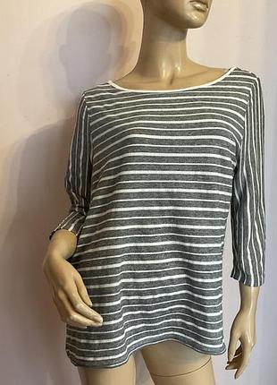 Приемний лонгслів в полоску/l/ brend marks& spencer