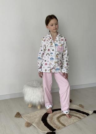 Фланелевая пижама, именнома пижама4 фото