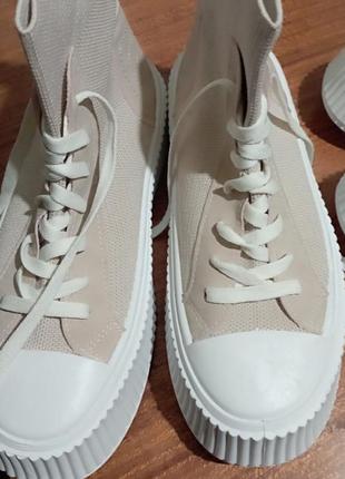 Кросівки жіночі високі текстиль