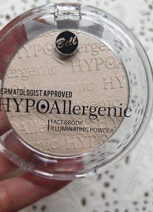 Bell dermatollogist approved hypoallergenic face&body illuminating powder2 фото