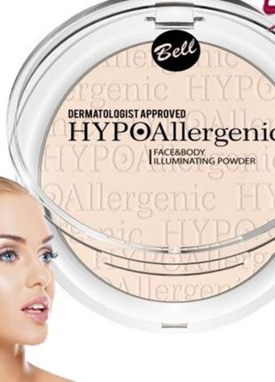 Bell dermatollogist approved hypoallergenic face&body illuminating powder