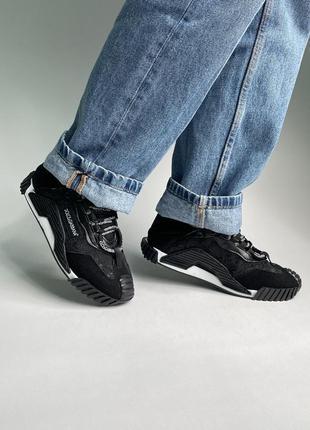 Кросівки в стилі dolce & gabbana ns1 black/white4 фото