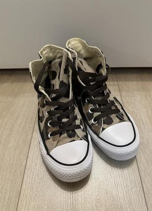 Кеди converse leopard3 фото