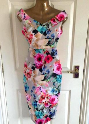 Розпродаж сукня asos міді з квітковим принтом1 фото