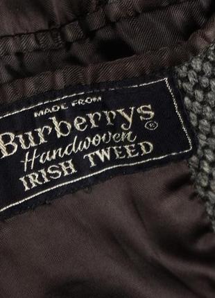 Burberrys оригинал женское твидовое пальто серое из шерсти размер s5 фото