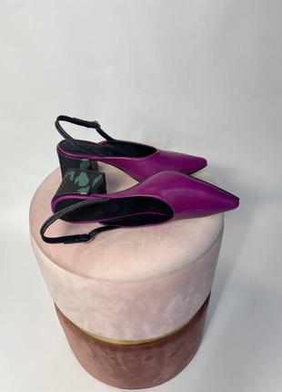 Дизайнерські туфлі із натуральної шкіри та замші нова колекція 2024