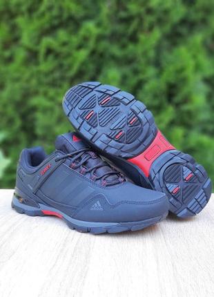 👟 кросівки     adidas dress чорні з червоним нубук    / наложка bs👟