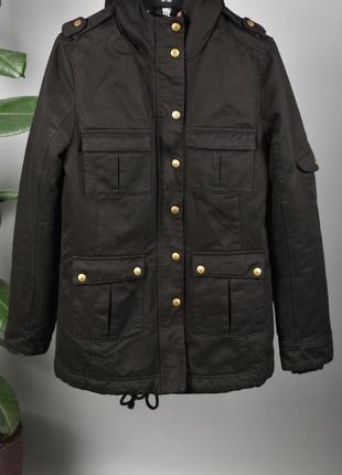 Fenchurch женская куртка парка демисезон черная с накладными карманами размер s2 фото