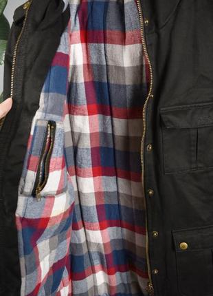 Fenchurch женская куртка парка демисезон черная с накладными карманами размер s8 фото