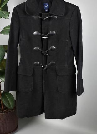 Gap приталенное женское легкое пальто черное размер xs2 фото
