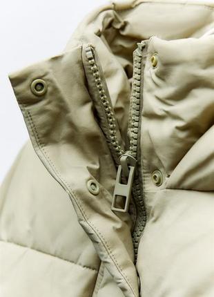 Вкорочена зимова куртка zara / укороченная куртка пуфер пуффер зимний зара10 фото