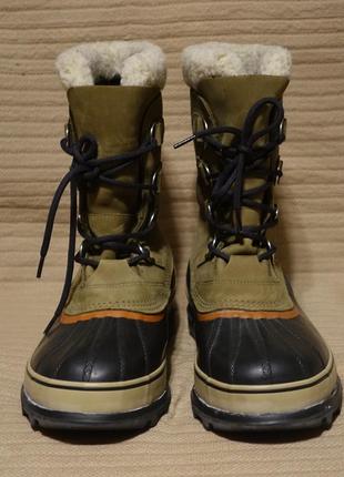 Шикарные зимние сапожки sorel caribou slim boot waterproof канада 46 р. ( 29,5 см.)3 фото