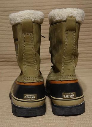 Шикарные зимние сапожки sorel caribou slim boot waterproof канада 46 р. ( 29,5 см.)9 фото