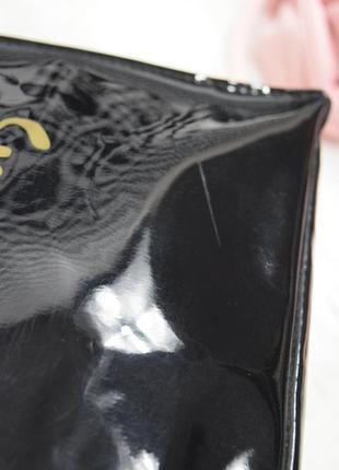 Сумка мини шоппер черная лаковая сумочка9 фото