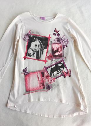 Туника хлопок лошади, длина 66 см.