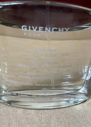 Givenchy pour homme, туалетна вода 100ml4 фото