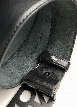 Ремень в стиле pinkoout leather belt black/black4 фото
