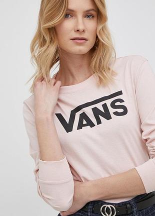 Vans  хлопковый лонгслив с лого /9592/