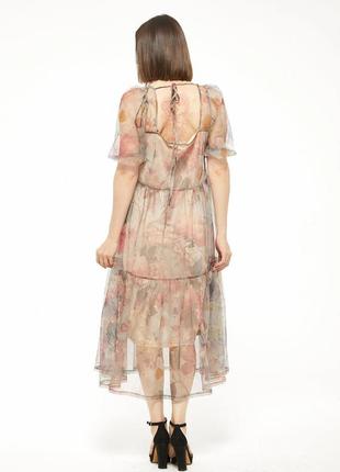 Стильное воздушное фатиновое платье платья платье новая коллекция h&amp;m (zara)4 фото