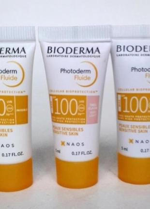 Солнцезащитный крем флюид биодерма спф 100 bioderma photoderm fluid spf ...