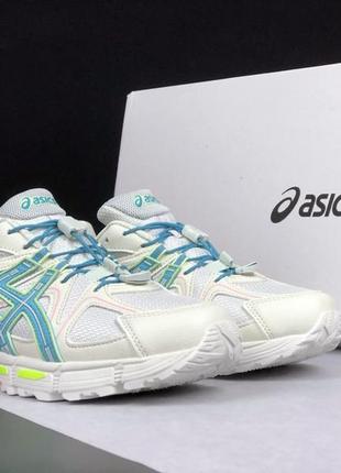 Жіночі сітчасті, білі, стильні кросівки asics gel kahana 8. від 37 до 41 р. 12170 дш демісезонні3 фото