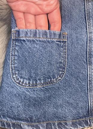 Стильный базовый джинсовый сарафан деним для девочки 6/7р f&amp;f3 фото
