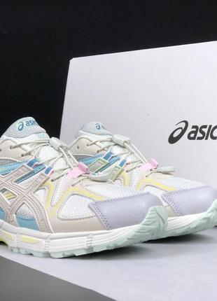 Жіночі сітчасті, білі, стильні кросівки asics gel kahana 8. від 37 до 41 р. 12171 дш демісезонні3 фото