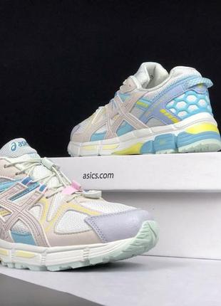 Женские сетчатые, белые, стильные кроссовки asics gel kahana 8. от 37 до 41 р. 12171 дш демисезонные