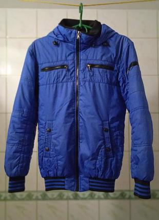Синя куртка на хлопчика демісезонна