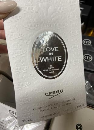 Love in white creed парфюмированная вода 75мл