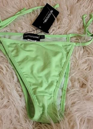 Плавки салатові нові на зав'язках