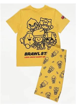 Пижама для мальчика желтая george 116, 122см