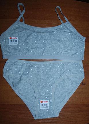 Комплект трусики топ 10-11 рост 146-152 донелла donella сердечки
