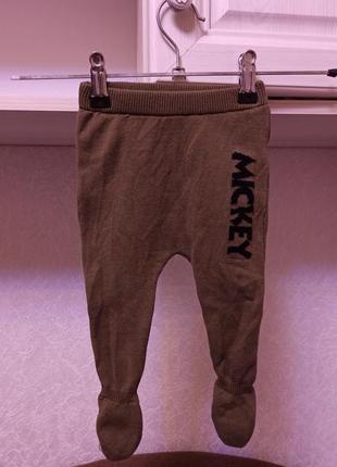 Повзунки теплі mickey від primark 62 зріст на 0-3 місяці