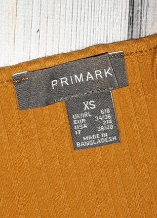 💥1+1=3 стильный горчичный боди в рубчик primark, размер 42 - 448 фото