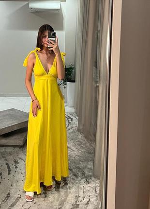 Желтое платье2 фото