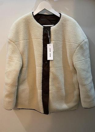 Куртка oversize з тедді samsøe samsøe 8
