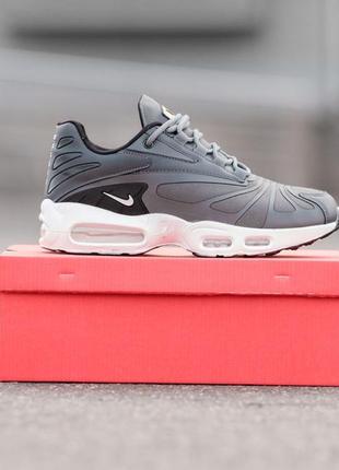 Чоловічі текстильні, сірі стильні кросівки nike air max plus tn. від 40 до 44 р. 0767 ал демісезонні