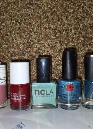 Лот проф.лаков для ногтей ncla, sophin, nobea, zoya, opi