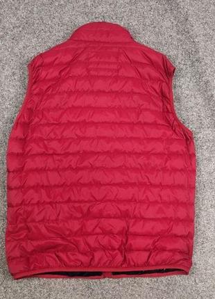 Оригінальна чоловіча жилетка на пуху armani jeans red ultra light down classic vest5 фото