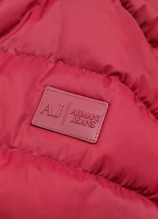 Оригінальна чоловіча жилетка на пуху armani jeans red ultra light down classic vest6 фото