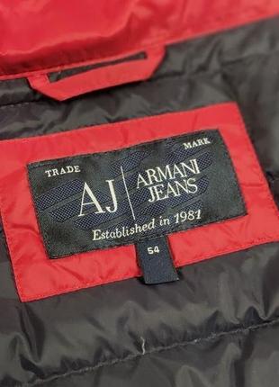 Оригінальна чоловіча жилетка на пуху armani jeans red ultra light down classic vest9 фото