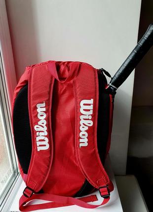 Рюкзак wilson tour molded backpack red, сумка для обуви wilson tour4 фото