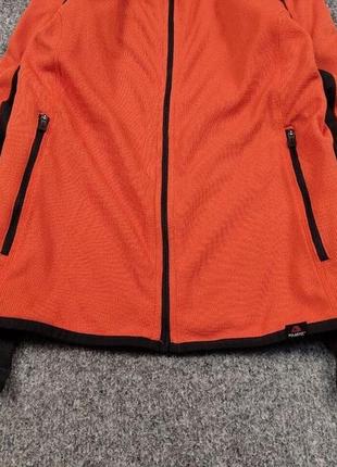 Легкая синтетическая кофта на замке оригинал the north face polartec light orange zip3 фото