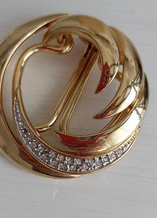 Винтажная брошь клип