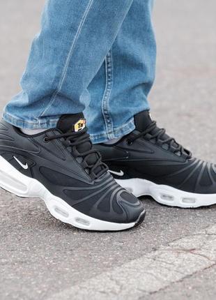 Мужские текстильные, черные стильные кроссовки nike air max plus tn. от 40 до 42 р. 0768 ал деми2 фото