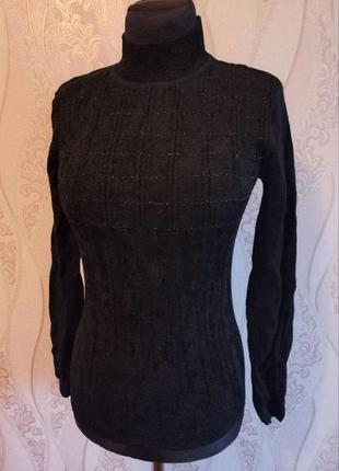 Жіночий чорний светр 42-44-46 (s-m-l) б.в.