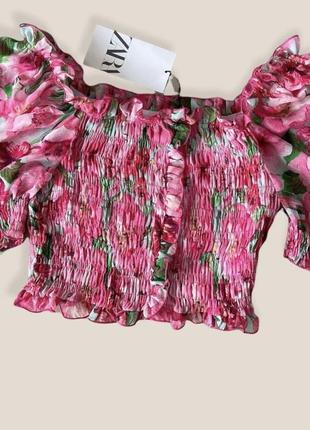 Топ жіночий в квітковий принт