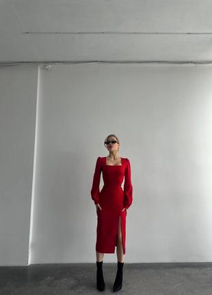 Силуетна сукня футляр, яка вигідно підкреслює фігуру. ідеальний вибір для будь-якої події 🍒😍 червона та чорна